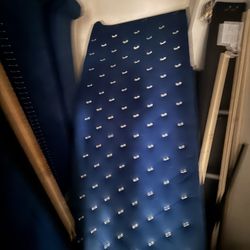 Ashley Furniture King Size Blue Suade Bed Frame And Head Board $200 OBO  Pick Up Only !!!!