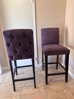 nice purple bar stools