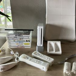 Wii Fit With Extra Games And Controller Charging Station 