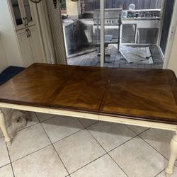 Wood Rectangle Dining Table 
