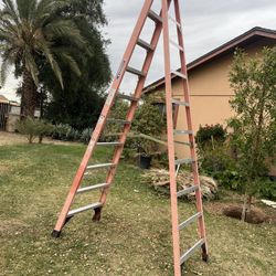 Werner 10-foot fiberglass ladder, A-frame, 300 lbs capacity, good condition, $120