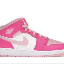 Nike Air Jordan 1 Mid Retro Barbie/ Fierce Pink 5Y 