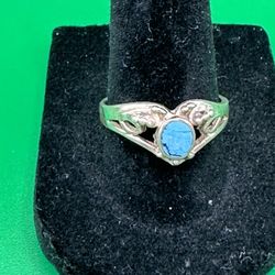 JR 925 Turquoise Ring size 8  2.76 Grams Good Condition 