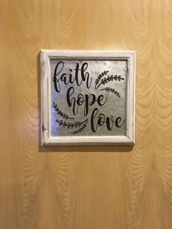Embossed Metal Sign (Frame)