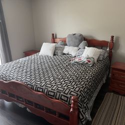 King size bed frame - free