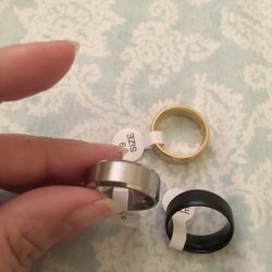 Mens Fashion Stainless Steel Wedding Band Size 9/10