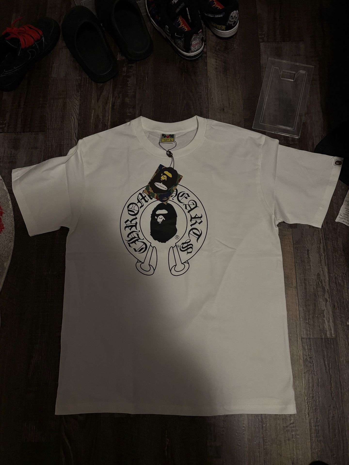 CHROME HEARTS BAPE TEE SIZE LARGE