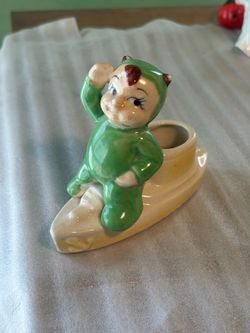 Vintage Ceramic Baby Devil Figurine