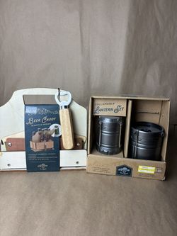 The Ultimate Campout Deal: Portable Lanterns & 6-Pack Beer Caddy