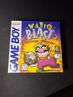 Wario Blast Nintendo Game Boy GB CIB Complete in Box MINT BOX Authentic