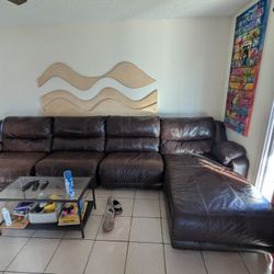 Sectional Leather Couch 