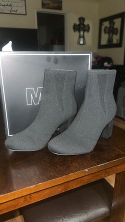 MIA Black Knit Sock Boots