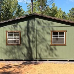 Double Wide Building 2 size available 20ft wide and 24ft wide and up to 40ft long