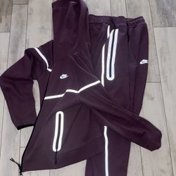 Purple Nike Tech Tracksuit Set