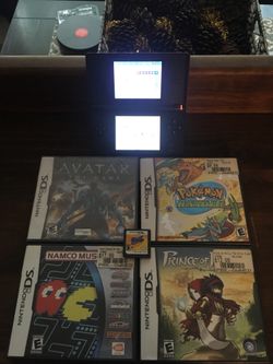 Nintendo DS lite with charger and tons of games
