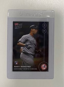 Gary Sanchez Rookie Card • 2016 Topps Now # 486, Fastest in MLB History to 19 Career HRs