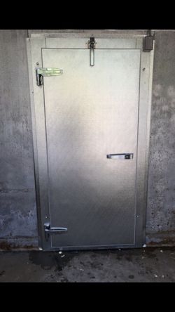 Walk-in cooler used doors and walls