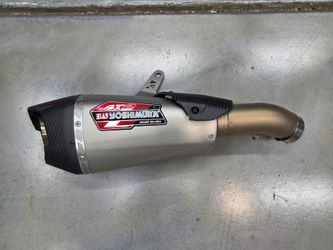 Yoshimura AT2 slip-on exhaust for the Kawasaki ZX4R/ZX4RR 23-26