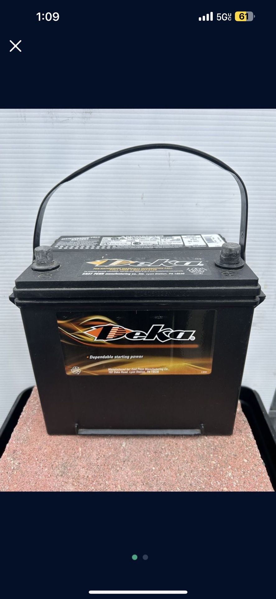 Car Battery Size 35 $60 With Your Old Battery
