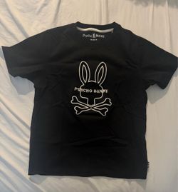 Psycho Bunny Black Graphic T-Shirt Size L