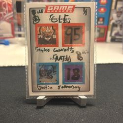 Custom Justin Jefferson Myles Garrett Football Card