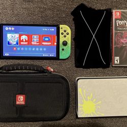 Nintendo Switch 1 OLED Splatoon System Bundle Poppy Playtime