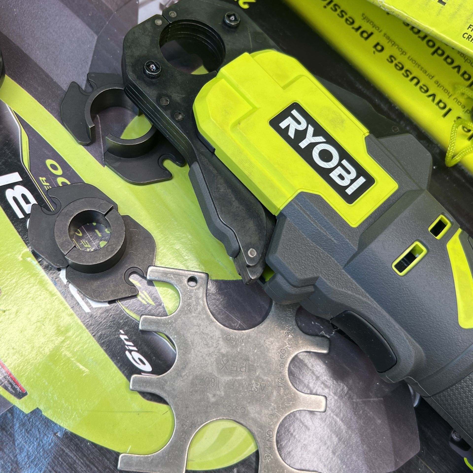 RYOBI ONE+ 18V PEX Crimp Ring Press Tool (Tool Only) for Sale in