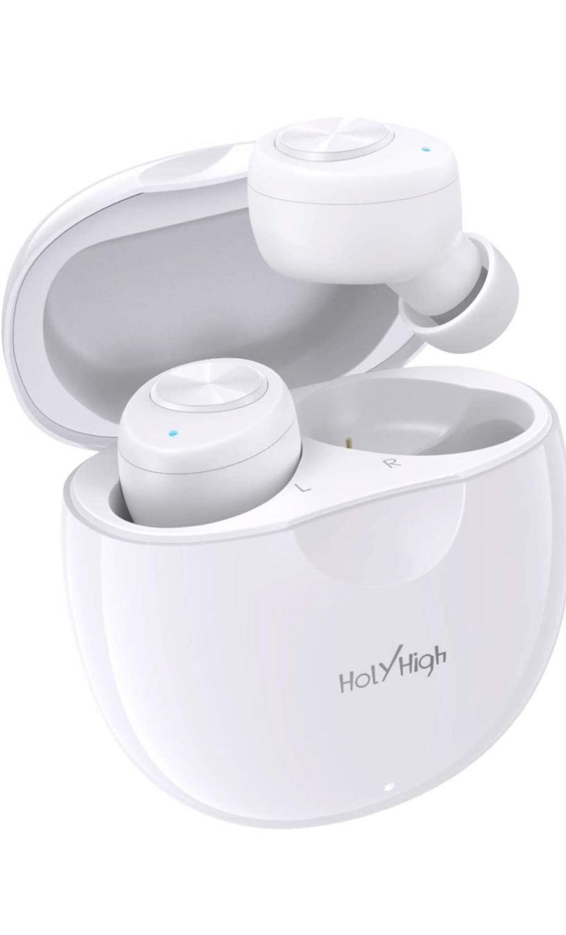 True Wireless Earbuds 5.0 Bluetooth Lightweight, Small Waterproof Headphones in-Ear with Hi-Fi Stereo,Deep Bass, Mic Portable Charging Case UNBRANDED