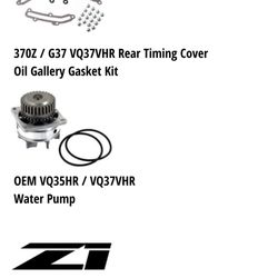 370z Water Pump And Gallery Gaskets