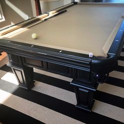 Whiskey Barrel Pool Table