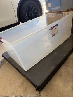 Large Sterlite ClearView Storage Container No Lid 110Qt