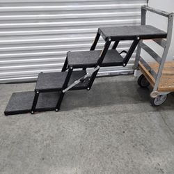 Pet Loader 14" X 22" 4 Step Folding Stairs For Up To 150 Lbs Car Truck Tailgate