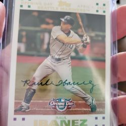 Seattle Mariners Raul Ibanez 07 Topps Opening Day Gold Parallel 06 Fleer Ultra Gold Medallion Baseball Cards 