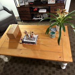 Wood Coffee Table, Rustic Style