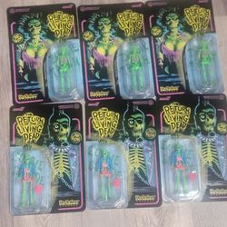 Lot Of 6 - Super7 ReAction The Return Of The Living Dead Zombie Suicide Glow Action Figure