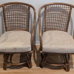 Bamboo Swivel Chairs