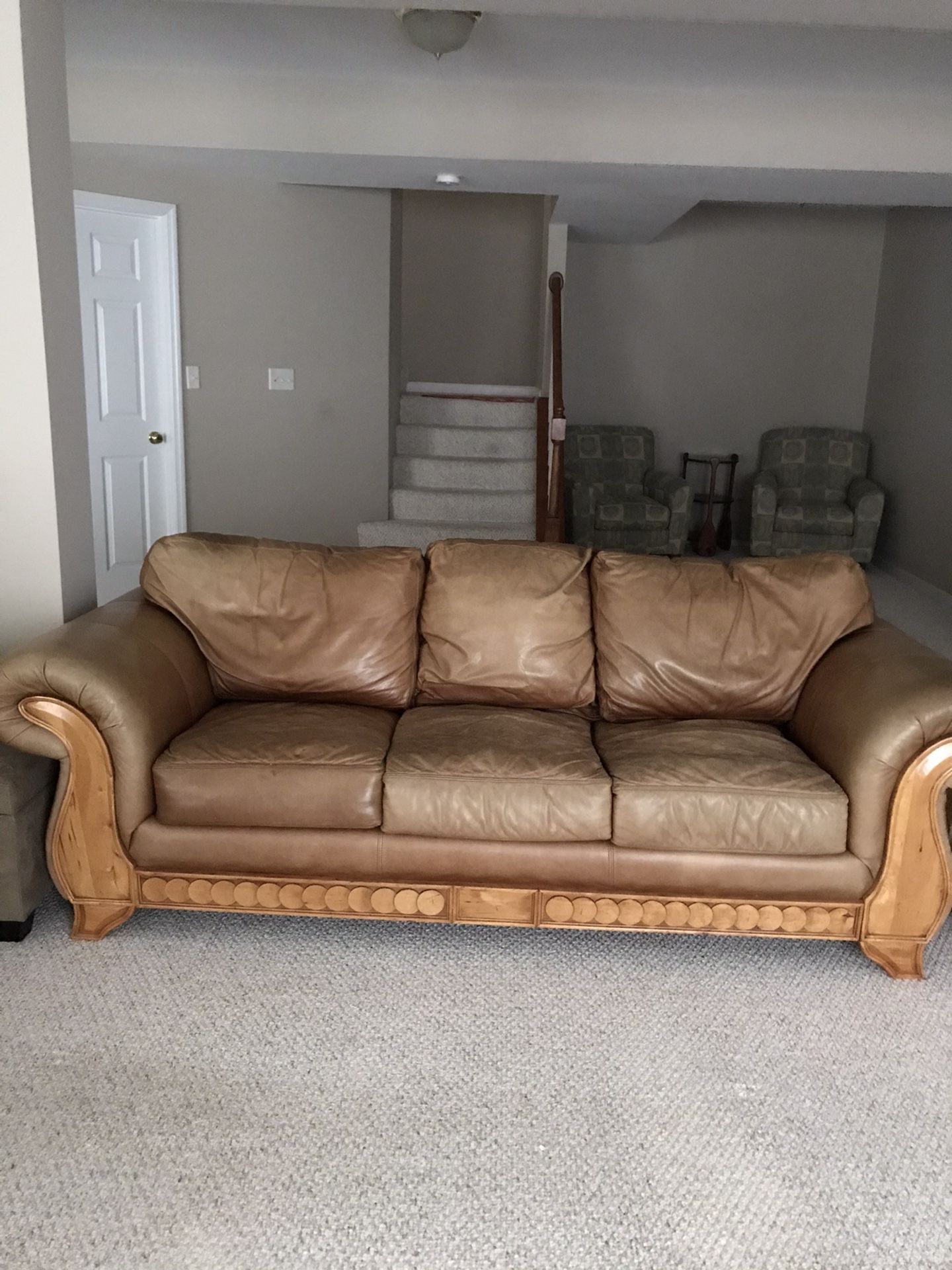 Leather Sofa and love Seat
