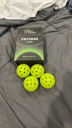 Yotiger 4 Pack Outdoor Pickleballs