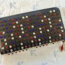 Christian Louboutin Panettone Multicolor Studded Long Wallet