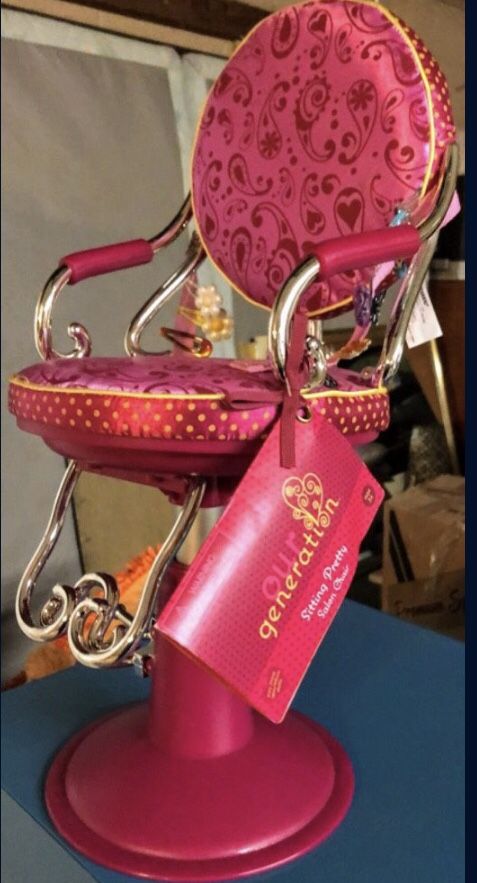 ~Our Generation ~Hot Pink Doll Sitting Pretty Salon Chair ~Does Not Have Any Accessories, Only The Chair~Smoke/Pet Free Home~Pick Up In Archdale~