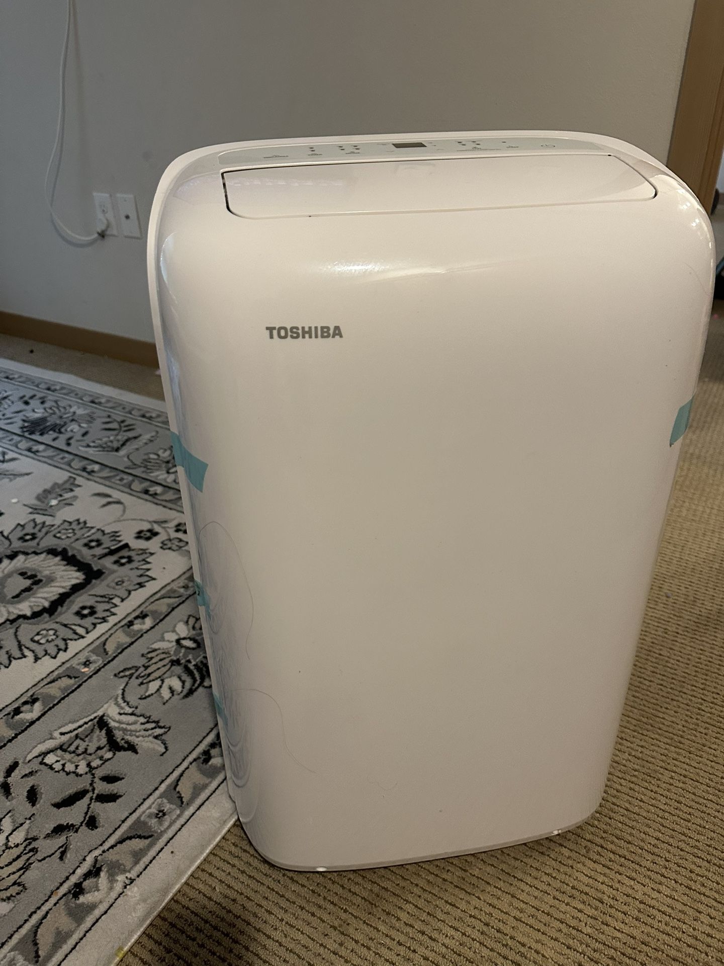 8,000 (DOE) BTU Portable Air Conditioner Cools 350 Sq. Ft. with Dehumidifier and Remote in White