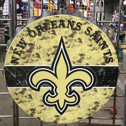 New Orleans Saints Bottle Cap Sign 