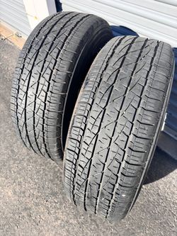 Pair (2) 265 65 17 Firestone Destination LE2 tires