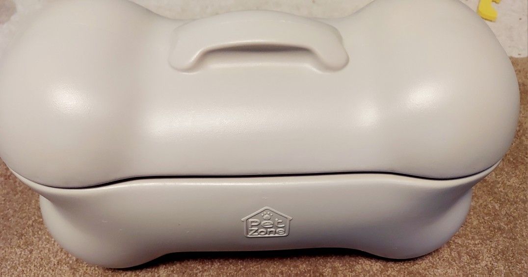 Pet Zone Dog Bone Storage Bin Toy Box