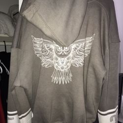 Grey Hoodie Mens Clear Vision 