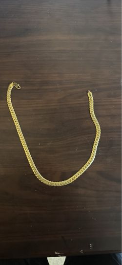 PlatedGold Cuban Link Chain Necklace
