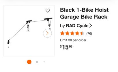 Bike/kayak hoist/pulley system.
