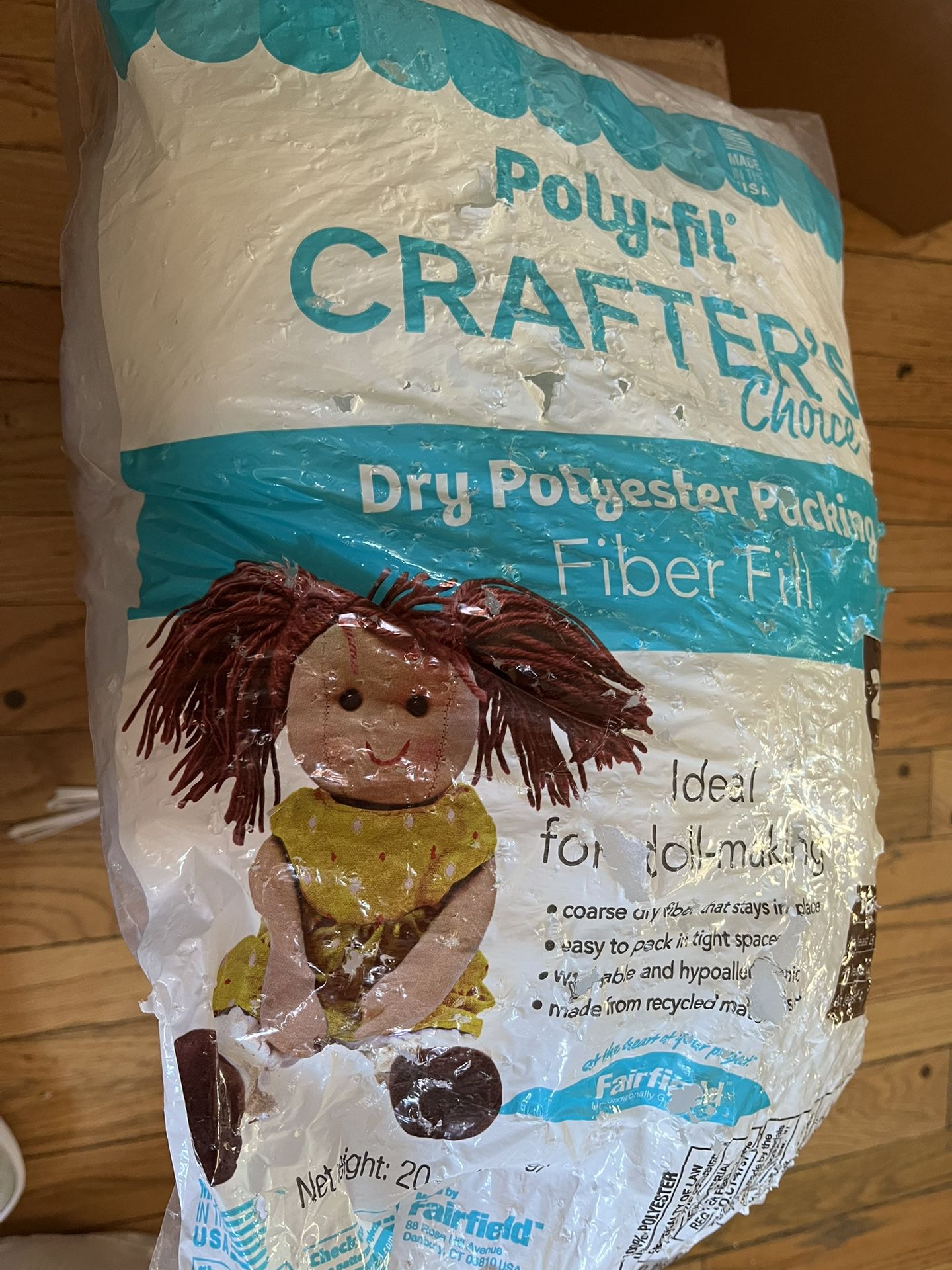 Polyfil For Crafting 3/4 Bag Left