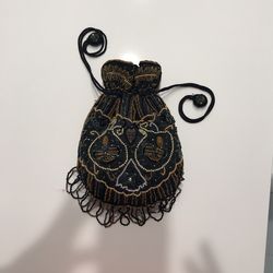 Vintage Hand Micro Beaded Purse