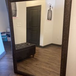Huge Quality Mirror With Bronze/ Brown Frame 